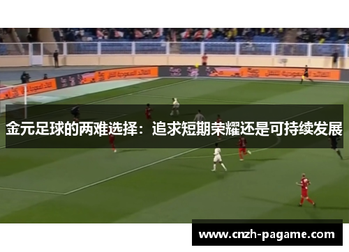 金元足球的两难选择:追求短期荣耀还是可持续发展 金元足球的两难选择:追求短期荣耀还是可持续发展